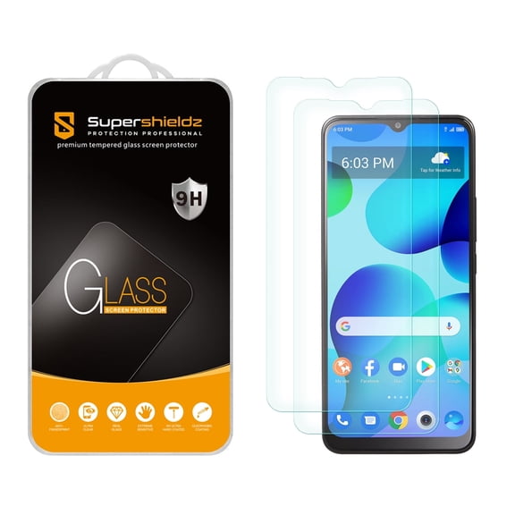 (2 Pack) Supershieldz Designed for Alcatel TCL 30 T Tempered Glass Screen Protector, Anti Scratch, Bubble Free