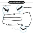 thumbnail image 3 of Unique Bargains Valve Cover Gasket No.25198753 for Chevrolet Cruze Limited Sonic Cruze Cylinder Head Valve Seal Gasket, 3 of 6