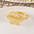 thumbnail image 5 of Napkin Rings Set of 12, Butterfly Napkin Holders, Metal Napkin Rings Bulk for Party Decoration, Dinning Table, Everyday, Family Gatherings-A Great Tabletop Décor-Gold/Silver, 5 of 6