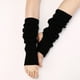 thumbnail image 3 of Calentadores de piernas de ballet negros para mujer, paquete doble, 3 of 3