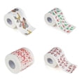 thumbnail image 1 of 3 rollos de papel higiénico navideño para el hogar, papel higiénico para el baño de Papá Noel, color navideño 01, 1 of 5
