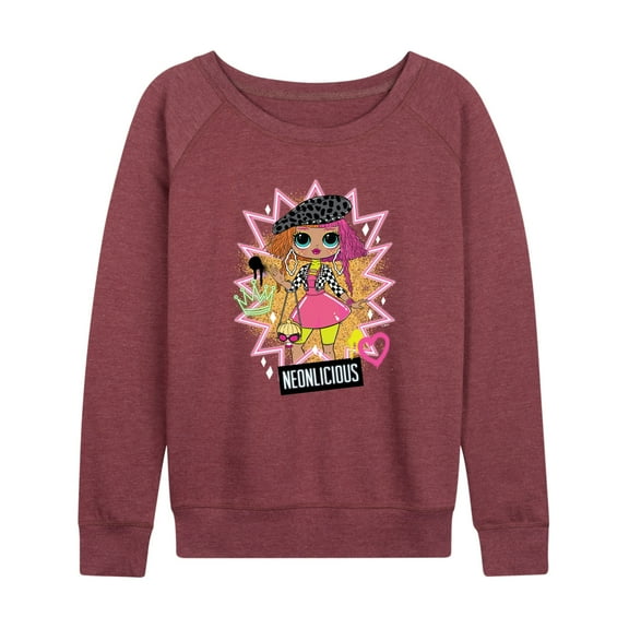 LOL OMG! Fashion Dolls - Neonlicious - Women's Lightweight French Terry Long Sleeve Shirt