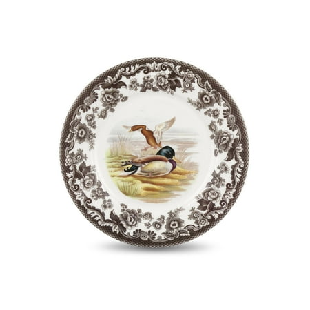 Spode Woodland Luncheon Plate, 9 Inch Perfect for Thanksgiving and Other Special Occasions, Made in England from Fine Earthenware, Mallard
