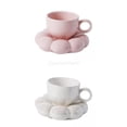thumbnail image 1 of Juego de tazas y posavasos de café con borde liso antideslizante para beber leche en la oficina en el hogar Soledad Platillo de la taza de café, 1 of 10