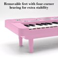 thumbnail image 3 of Kids' Musical Keyboard Toy with 37 Keys, LED Light Guidance & Microphone - Pink Educational Piano for Early Childhood Music Learning, Recording & Singing Fun, Compact and Easy to Operate for Toddler, 3 of 6