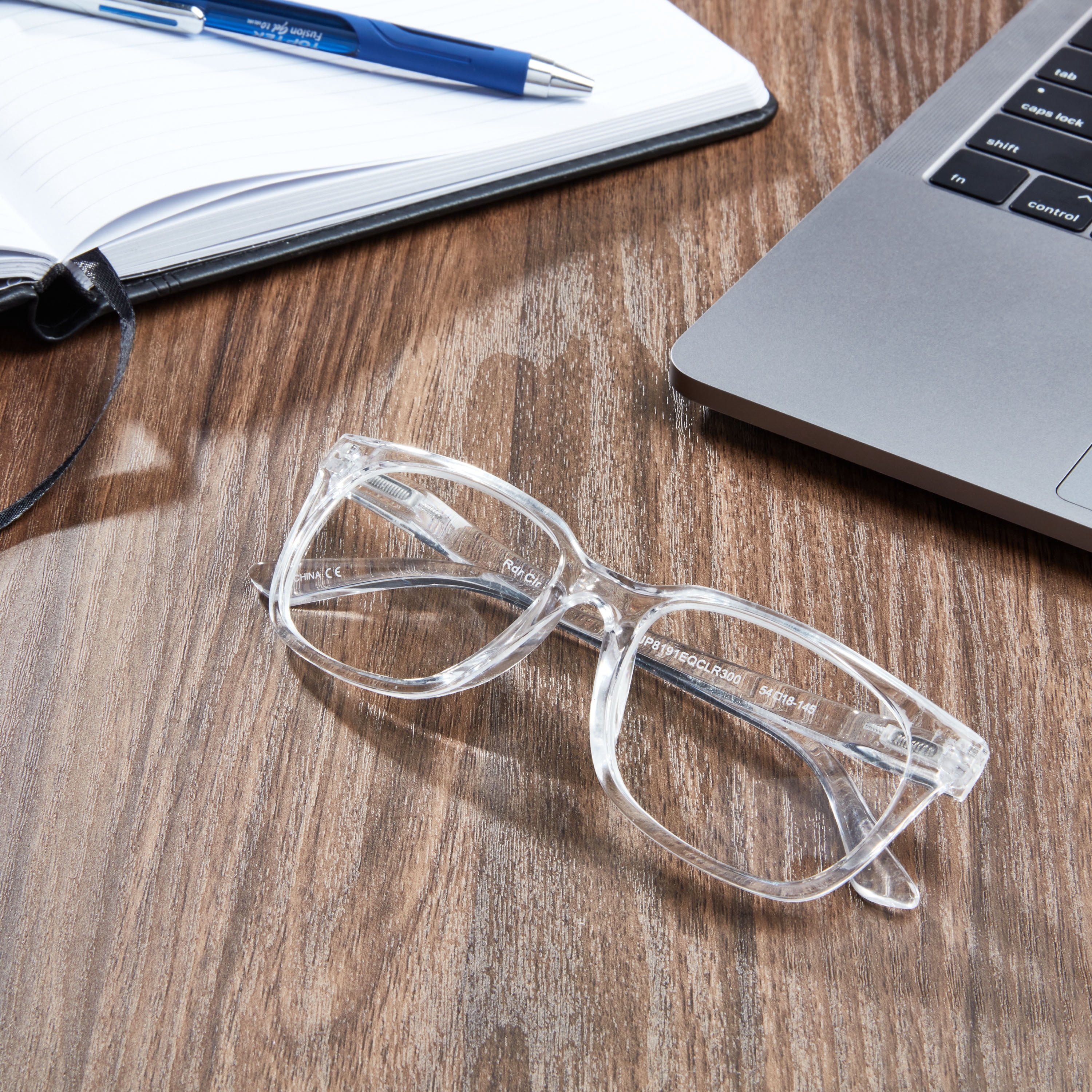 (2 pack) Equate Unisex Rectangular Reading Glasses with Case, Clear, +3.00