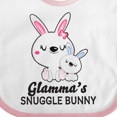thumbnail image 4 of Inktastic Glammas Snuggle Bunny Easter Boys Baby Bib, 4 of 4
