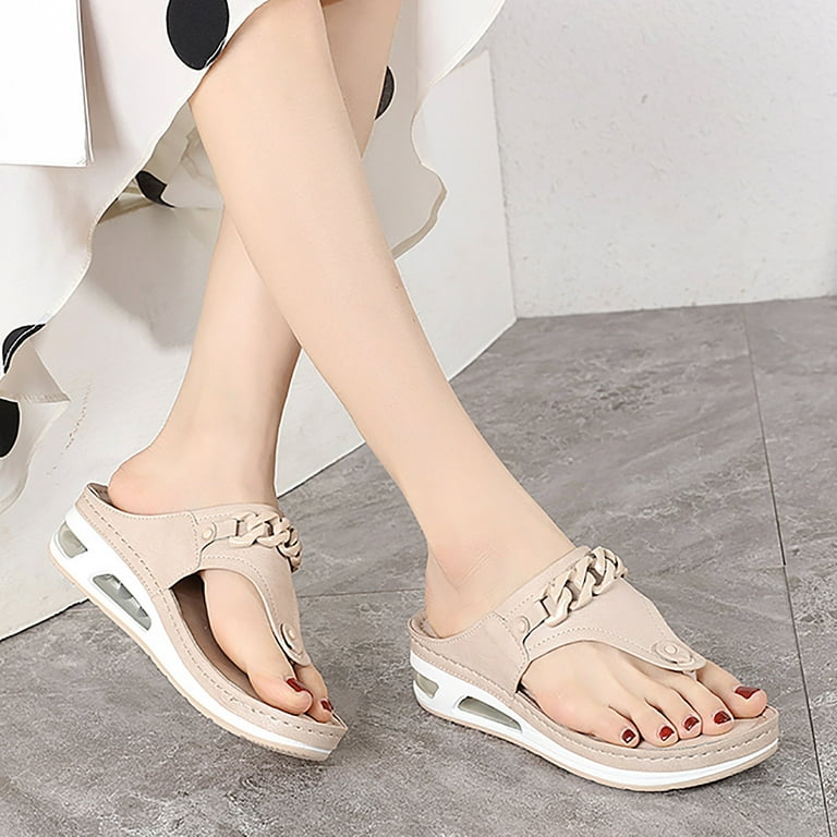 LEEy World Platform Sandals Womens Sandals Flats Shoes for Women