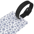 thumbnail image 3 of Kdxio Dark Blue Snowflakes Luggage Tags Privacy Cover ID Label Suitcase Tags Identifiers For School Bags,Suitcases, 3 of 7
