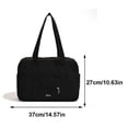 thumbnail image 4 of Bolso Hombro Unisex Bolso Bandolera Con Múltiples Bolsillos para Hombres Y Mujeres (negro), 4 of 9