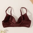 thumbnail image 6 of Feancey Push Up Wireless Bras for Women Support V Neck Bralettes No Underwire Bra Comfortable Lightly Padded Everyday Brassieres Wine L, 6 of 9
