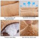 thumbnail image 3 of Dog Bed for Large Dogs Padded Dog Pillow Plush Dog Crate Bed Fluffy Cozy Kennel Pad for Sleeping Washable Dog Mats for Large Medium Dogs 60 x 100 cm, 3 of 5