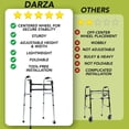thumbnail image 5 of Narrow Walkers with Storage Bag - Width and Height Adjustable Walker, Lightweight Folding Walkers for Seniors Handicapped & Disabled, Up to 350 lbs, 5 of 6