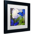 thumbnail image 2 of Trademark Fine Art "Morphos One " Canvas Art by Color Bakery White Matte, Black Frame, 2 of 4