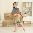 thumbnail image 4 of FORMRS Niños Bathrobe Unisex Hooded Robe Soft Plush Pajamas Sleepwear, Size 4-6T, Astronaut in Rain, 4 of 7