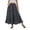 Blackfloral, variant on Womens Boho Paisley Maxi Skirt Elastic High Waist A-Line Long Skirt Casual Flowy Summer Beach Vacation Bohemian Skirt with Pockets