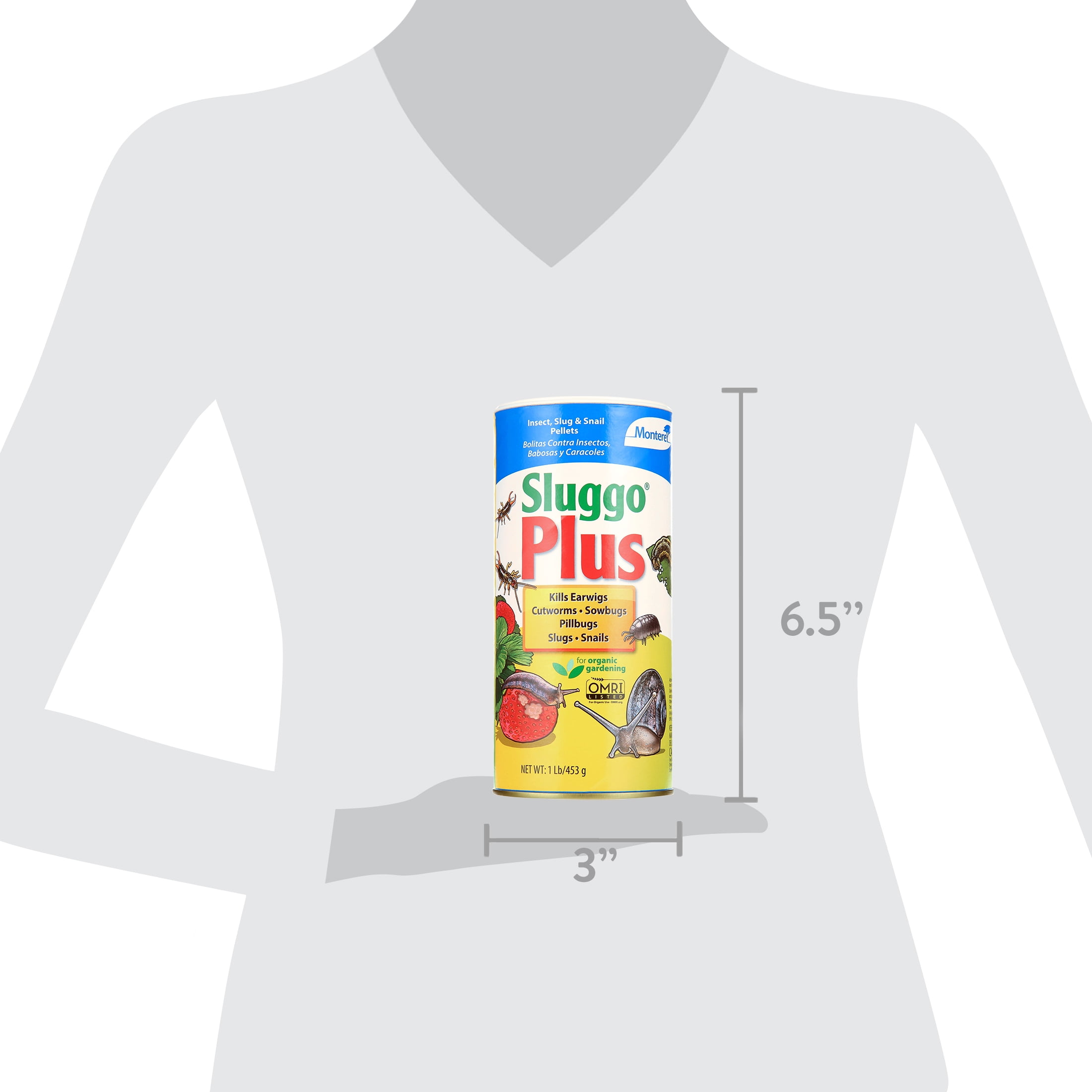 Monterey Sluggo Plus Snail and Slug Killer Powder, 1 lb. Treats up to 11,000 Sq. ft