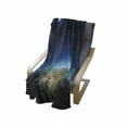 thumbnail image 4 of Earth Soft Flannel Fleece Throw Blanket, North America Continent on Globe Earth Galaxy Milky Way Realistic View, Cozy Plush for Indoor and Outdoor Use, 50" x 70", Indigo Pale Blue Green, by Ambesonne, 4 of 6