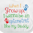thumbnail image 4 of Inktastic Optometrist Like Daddy Boys or Girls Baby Bib, 4 of 4