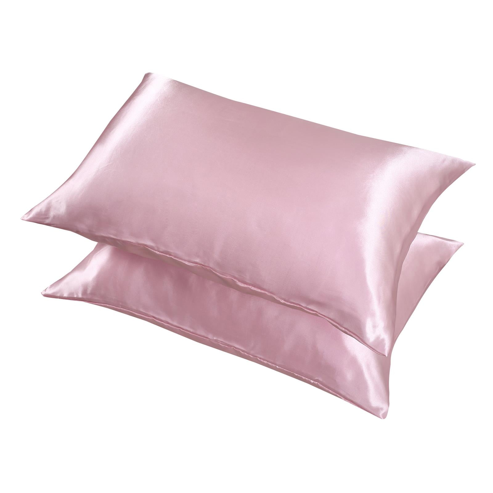 esafio Simulation Silk Pillowcase for Hair and Skin (Pink, 20x40 inches