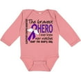 thumbnail image 3 of Inktastic Alzheimer's Disease Bravest Hero I Ever Knew 1 Boys or Girls Long Sleeve Baby Bodysuit, 3 of 5