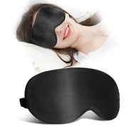 SUPTREE Mulberry Silk Dark Eye Sleep Mask for Women Men Kids Eye Covers for Sleeping Blind Fold Night Mask