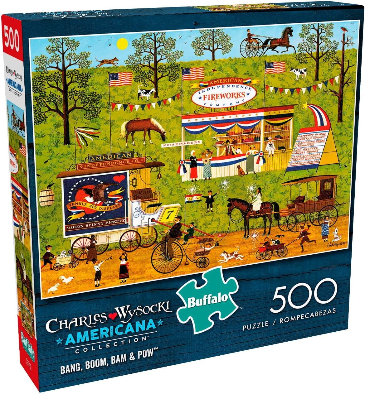Buffalo Games - Americana Collection - Patriotic Road Trip - 500 Piece Jigsaw Puzzle