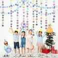 thumbnail image 6 of 10PCS Glitter Paper Circle Dots Circle Garlands Coin Garland Hanging Banners Dot Streamer Backdrop Background Decor for Birthday Baby Shower Wedding Party, 6 of 7