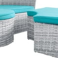 thumbnail image 3 of Modway Scottsdale Canopy Sunbrella® Outdoor Patio Daybed in Light Gray Aruba, 3 of 5