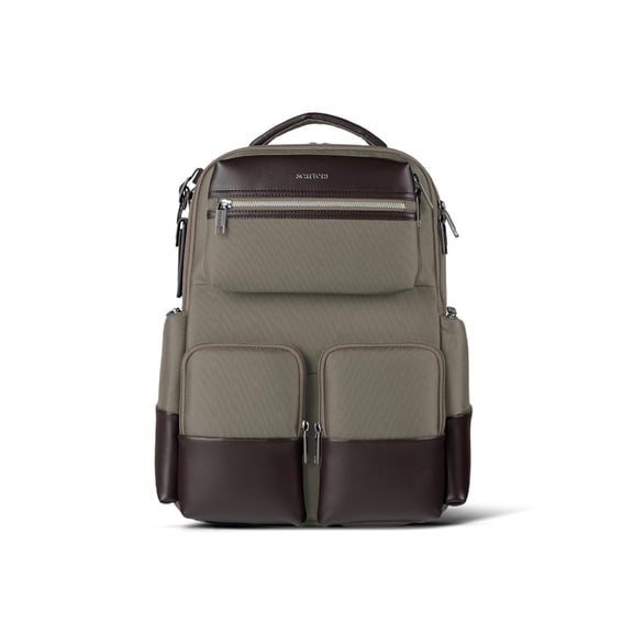 scarters Terminal- 16” Spacious Multi Compartment Backpack Laptop Bag | 24 Litres | (Beige)