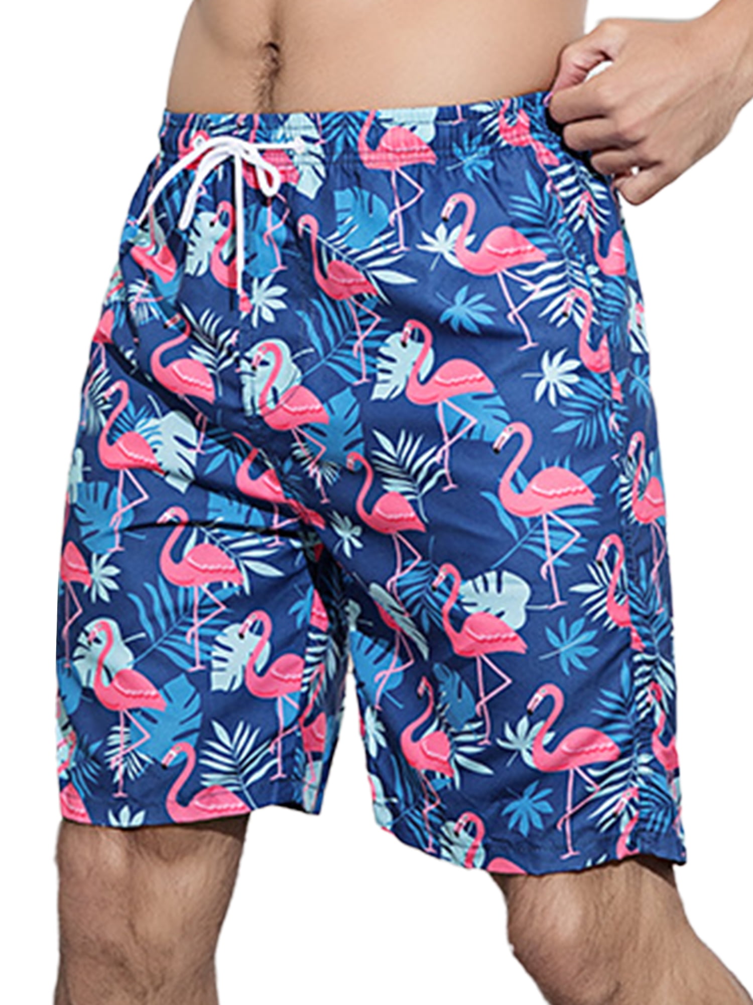 Avamo Teen Boys Loose Floral Print Bathing Suit Hawaiian Casual Swim ...
