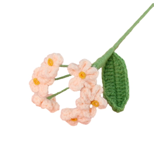 Flores para la Decoración Ramo Hecho a Mano Simulación Fresca Pequeña, Tejido de Ganchillo Leche Hilo de Algodón Flor para la Oficina Jardín Regalo de Decoración Del Hogar
