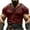 Wine, variant on Mens Linen Shirt Solid Color V Neck Short Sleeve Blouse Tops Embroidered Casual Beach T Shirts