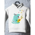 thumbnail image 3 of Musical Hippo Hoodie Toddler -Image by Shutterstock,  5 Toddler, 3 of 4