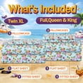thumbnail image 3 of Summerween Crafted by Catherine Microfiber Sheet Set, 4-Piece, Floral Skulls, Full, 3 of 7