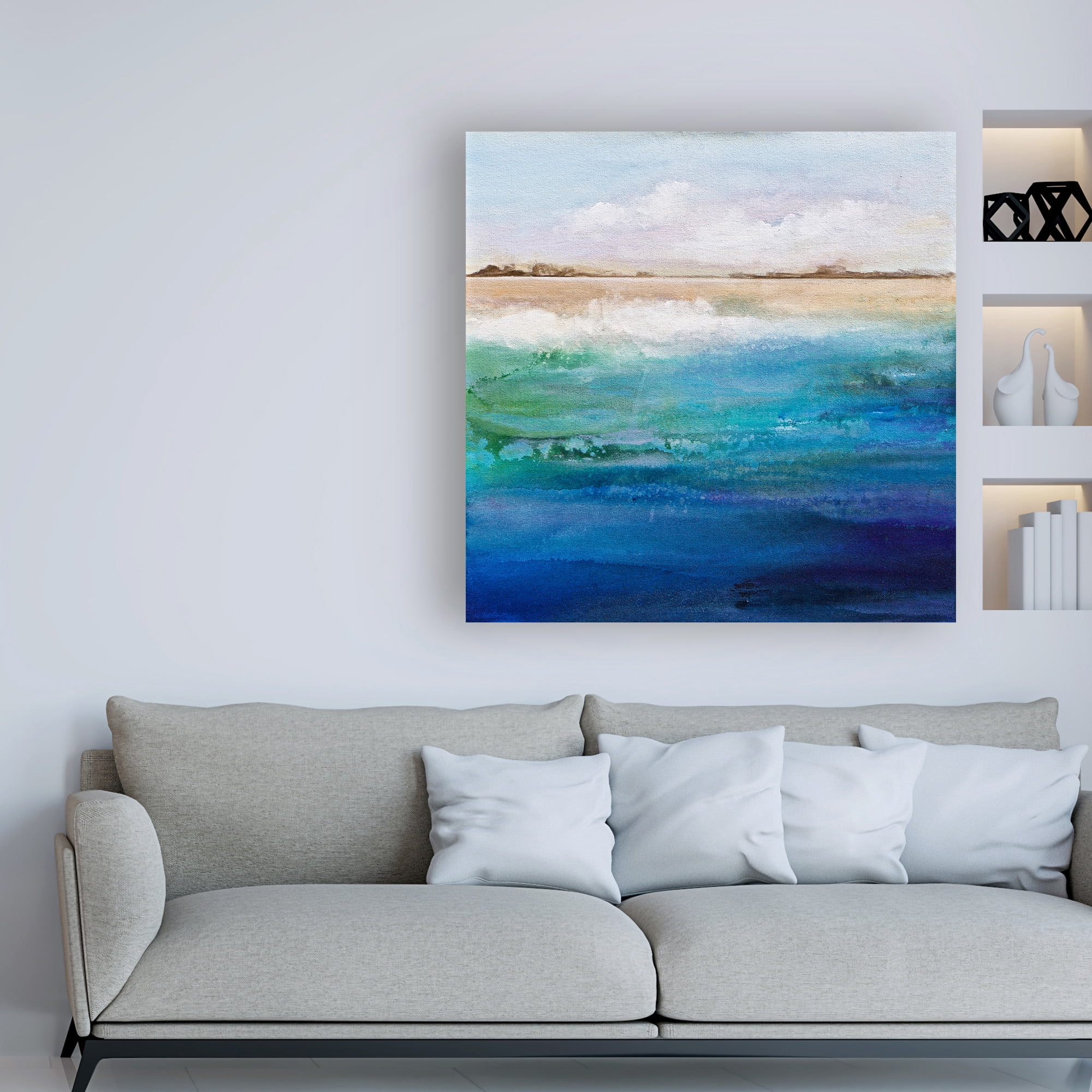 Trademark Fine Art 'Shoreline' Canvas Art by Karen Hal