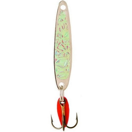 Bay de Noc Swedish Pimple Lake/River/Surf Bass/Salmon Spoon/Jig Lure Nickel Ice 1/4 oz.