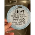 thumbnail image 5 of THREE LITTLE TOTS- No Touching Baby Car Seat Sign for Newborns Car Seat or Stroller (Blue), 5 of 12