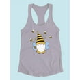 thumbnail image 3 of Bees And Bee Fairy Racerback Tank Women -Smartprints Designs, Female x-Small, 3 of 4