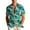 6-Light Blue, variant on Giftesty Unisex Regular Fit Tropical Hawaiian Print Short Sleeve Button Down Collar Casual Camp Shirt