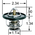 thumbnail image 2 of Stant 48418 XACTStat 180 Degrees Fahrenheit Thermostat Fits select: 1995-2004 TOYOTA TACOMA, 1996-2000 TOYOTA 4RUNNER, 2 of 2