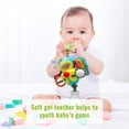 thumbnail image 4 of Ludolm Baby Stroller Toy and Car Seat Toy for Infant with Teether Hanging Rattle Toys Clip on Stroller Toy Soft Plush Baby Toys for Boys and Girls 3-12 Months, 4 of 6