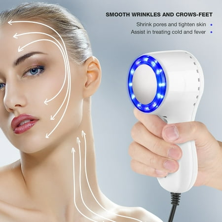 Yosoo Blue-ray Cold Hammer Cryotherapy Ice Healing Facial Beauty Machine Skin Tighten Shrink Pores , Anti-inflammatory Face Beauty ,adapting for family use to improving facial skin