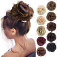 thumbnail image 1 of 1PCS Chignon Désordonné Extension de Chouchous Cheveux Bouclés Ondulés Synthétiques pour Femmes Postiche, 1 of 7