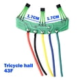 thumbnail image 2 of MYG Ebike Hall Sensor with cable 120° 43F PCB Cable for Tricycle differential motor, 2 of 10