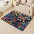 thumbnail image 2 of 4x5 Area Rug Raccoon Rugs, Colorful Carpet for Living Room Bedroom Animal Patterned Indoor Home Decor, Non Slip Soft & Low Pile Large Washable Rug ZJ&689, 2 of 7