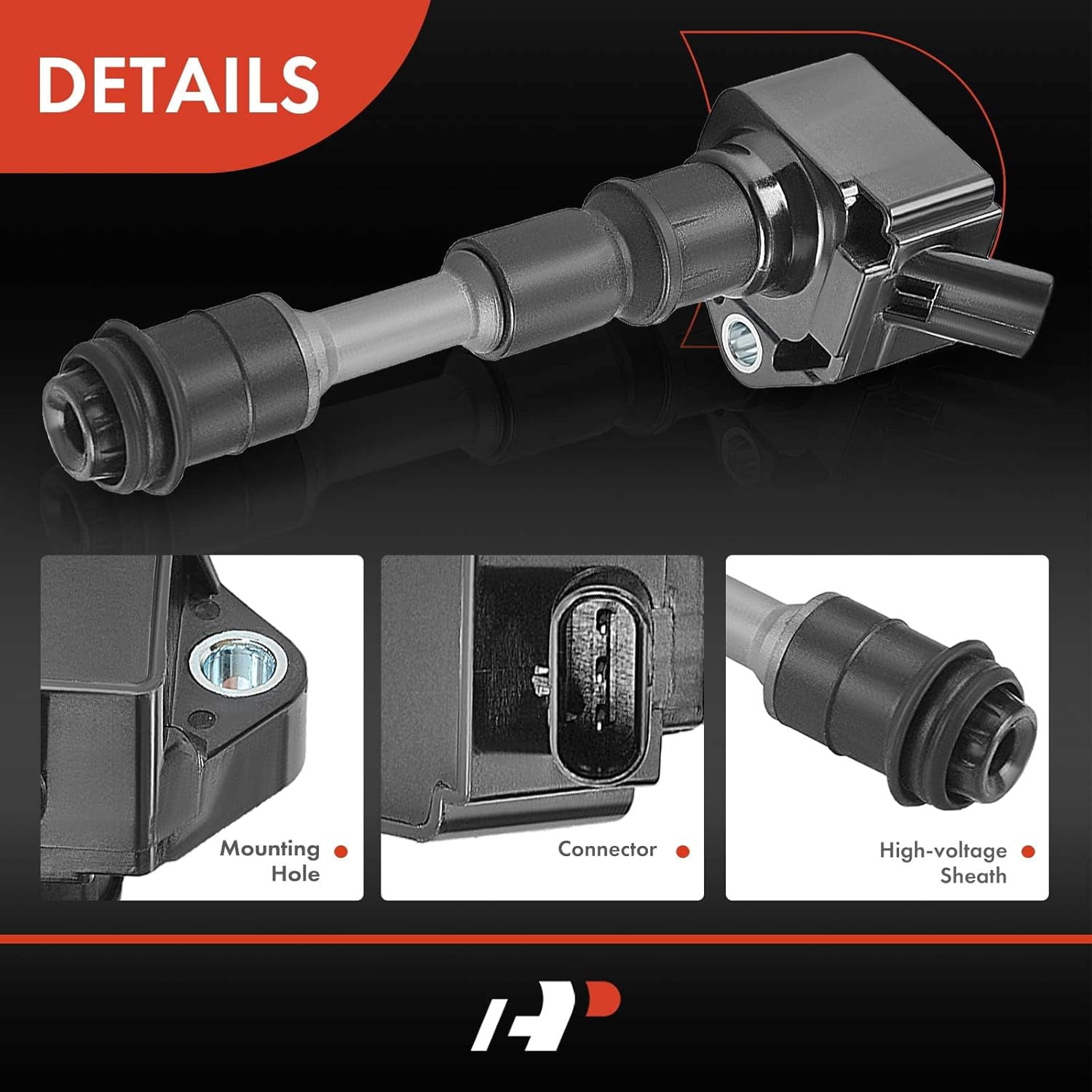 A-Premium Ignition Coil Pack Compatible with Volvo S60 2015-2020 S80 S90 V60 V90 XC40 XC60 XC70 XC90 L4 2.0L 4-PC