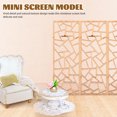 thumbnail image 4 of 4Pack Miniature Screen Models Golden Wooden Rectangular Photography Prop For Dollhouse Folding Screen Decor, 4 of 9