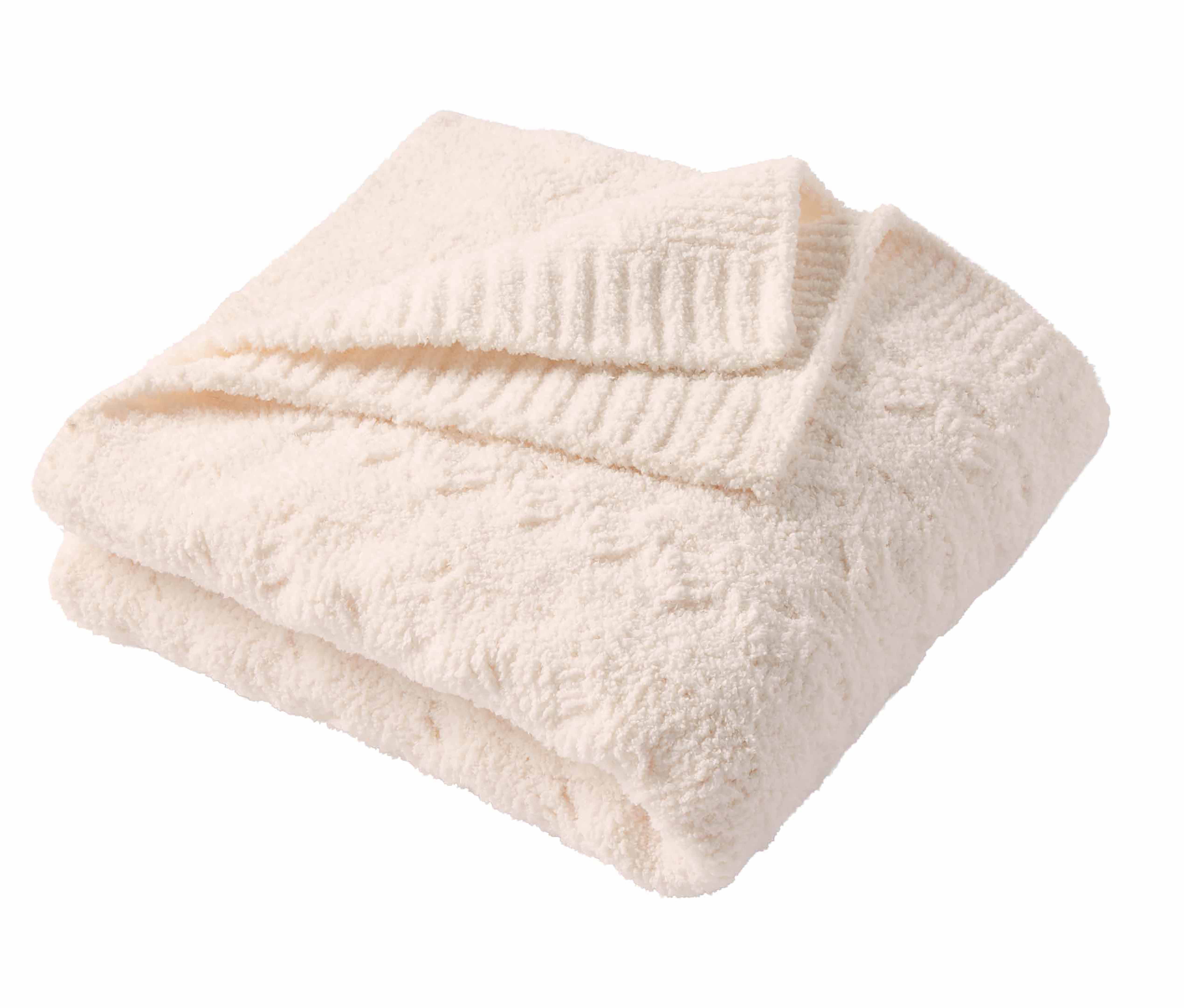 Better Homes & Gardens Vanilla Cable Cozy Knit Oversize Soft Warm Couch Throw Blanket, Vanilla