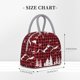 thumbnail image 2 of Fotbe Christmas Tree Buffalo Plaid Bolsa de Almuerzo con Estampado, Lonchera Aislada, Contenedor de Comida Reutilizable Tipo Cooler a Prueba de Fugas, 2 of 6